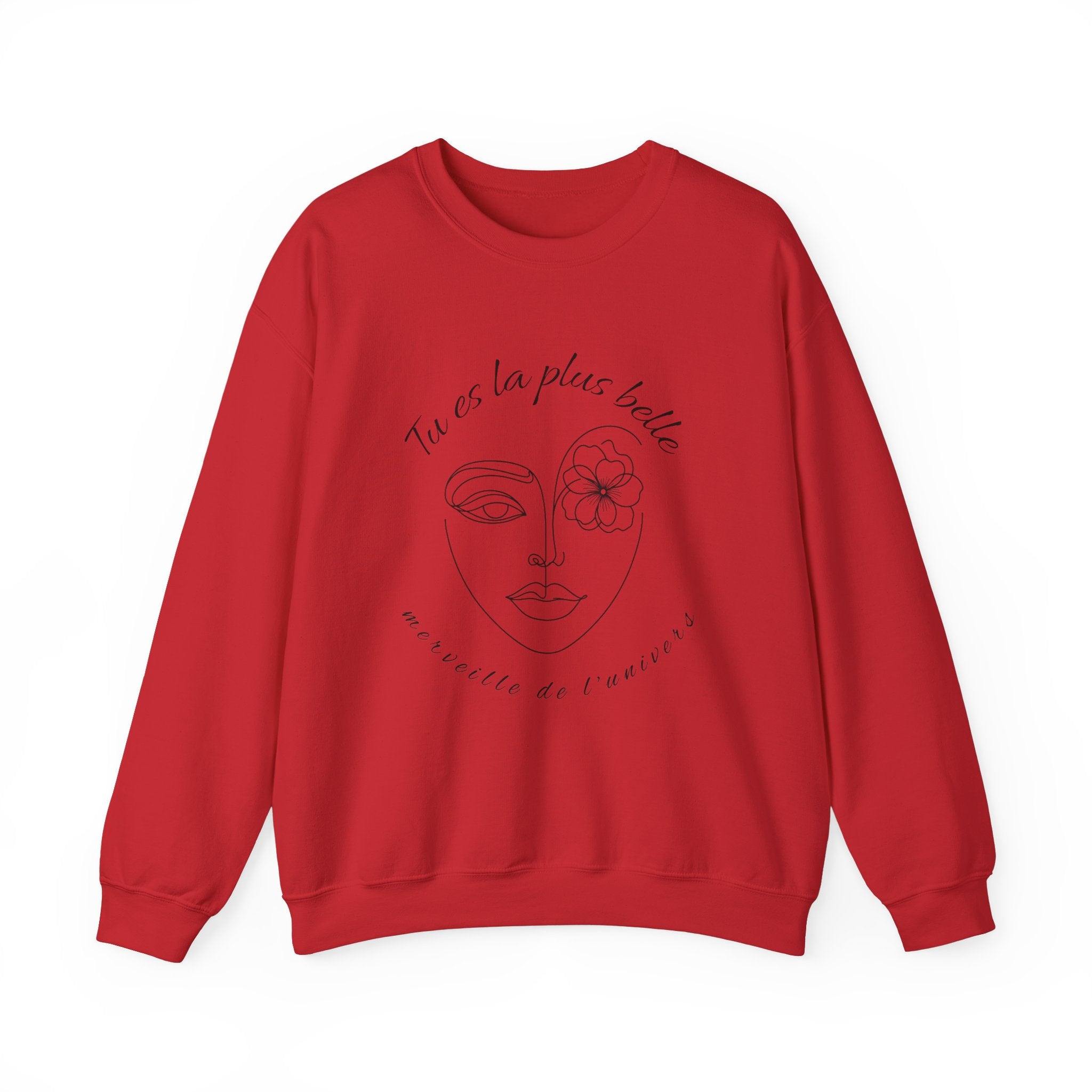 Sweatshirt Tu es la plus belle , gift Sweatshirt, emotions Sweatshirt