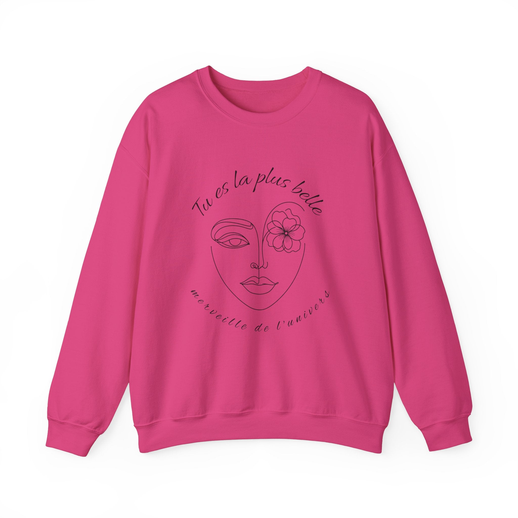 Sweatshirt Tu es la plus belle , gift Sweatshirt, emotions Sweatshirt