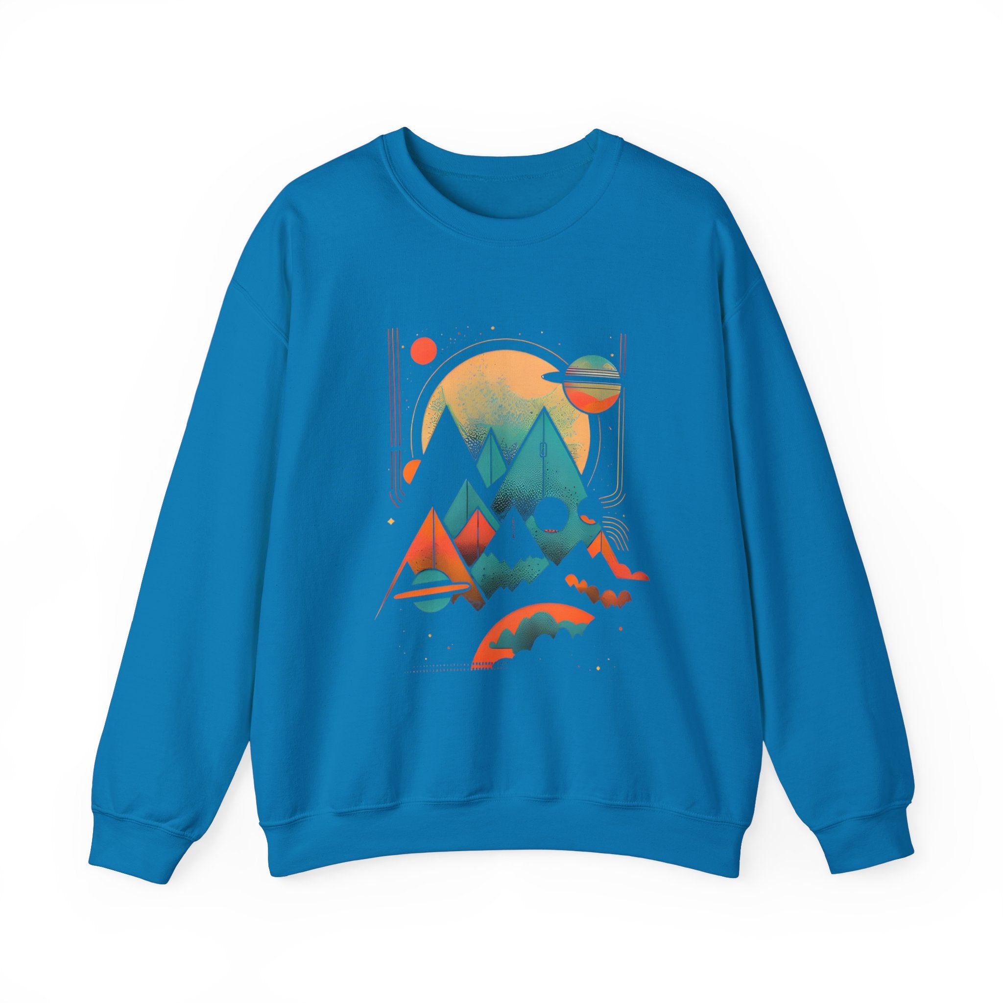 Sweatshirt Mountains and planets, gift Sweatshirt, emotions Sweatshirt