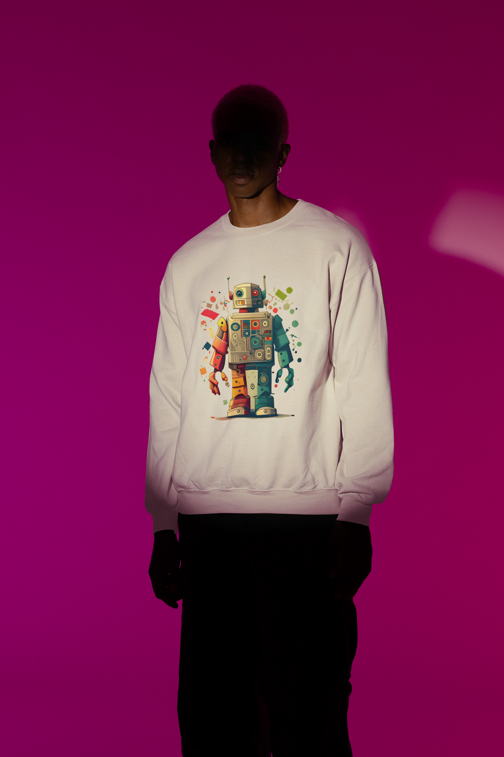 good and evil robot Sweatshirt, gift Sweatshirt, emotions Sweatshirt