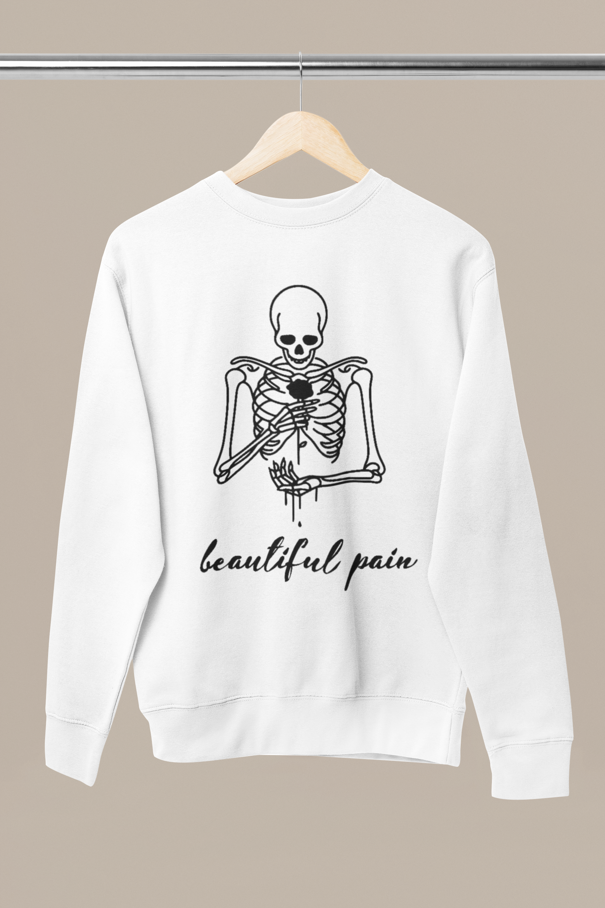 beautiful pain printed Sweatshirt, gift Sweatshirt, emotions Sweatshirt