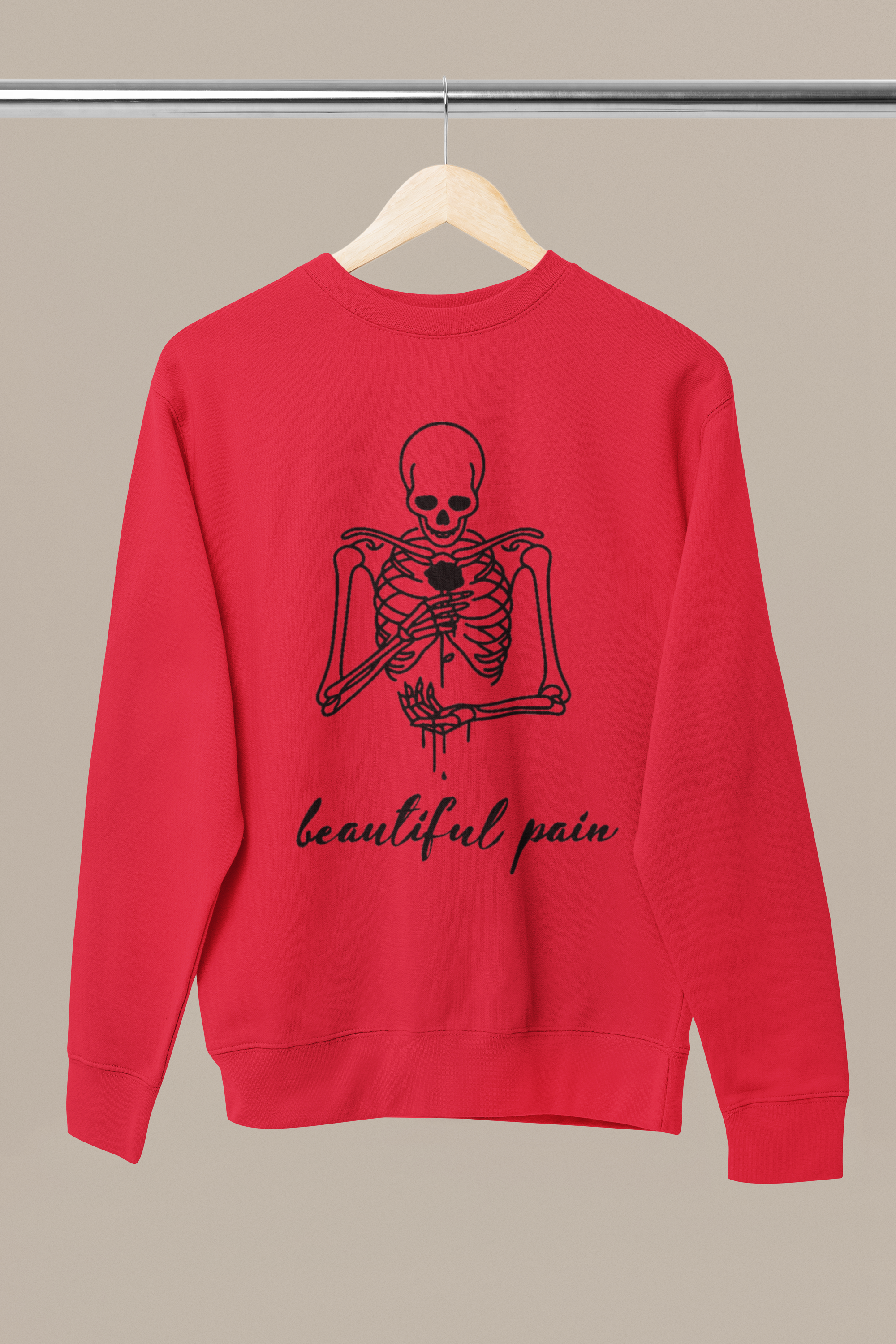 beautiful pain printed Sweatshirt, gift Sweatshirt, emotions Sweatshirt