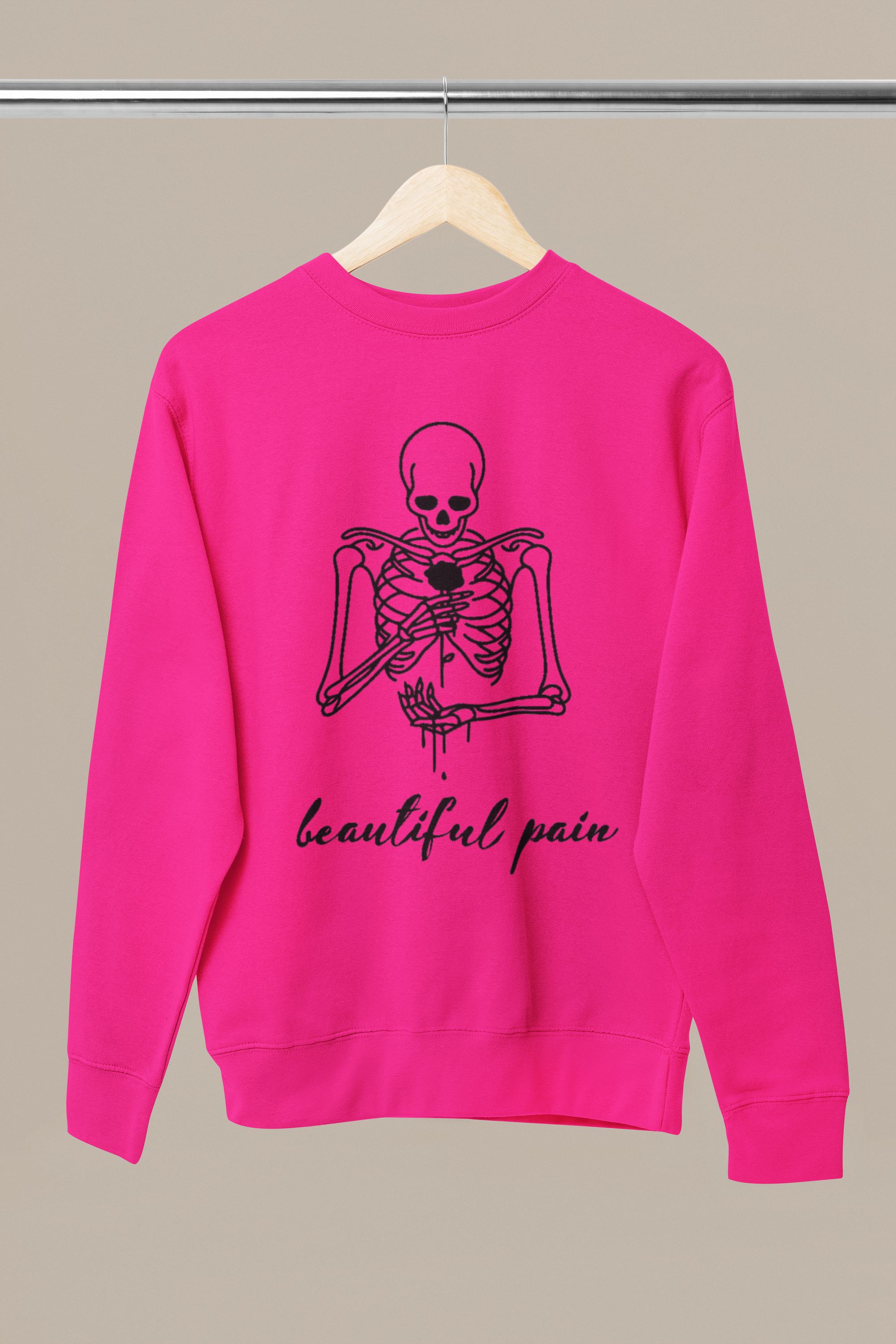 beautiful pain printed Sweatshirt, gift Sweatshirt, emotions Sweatshirt