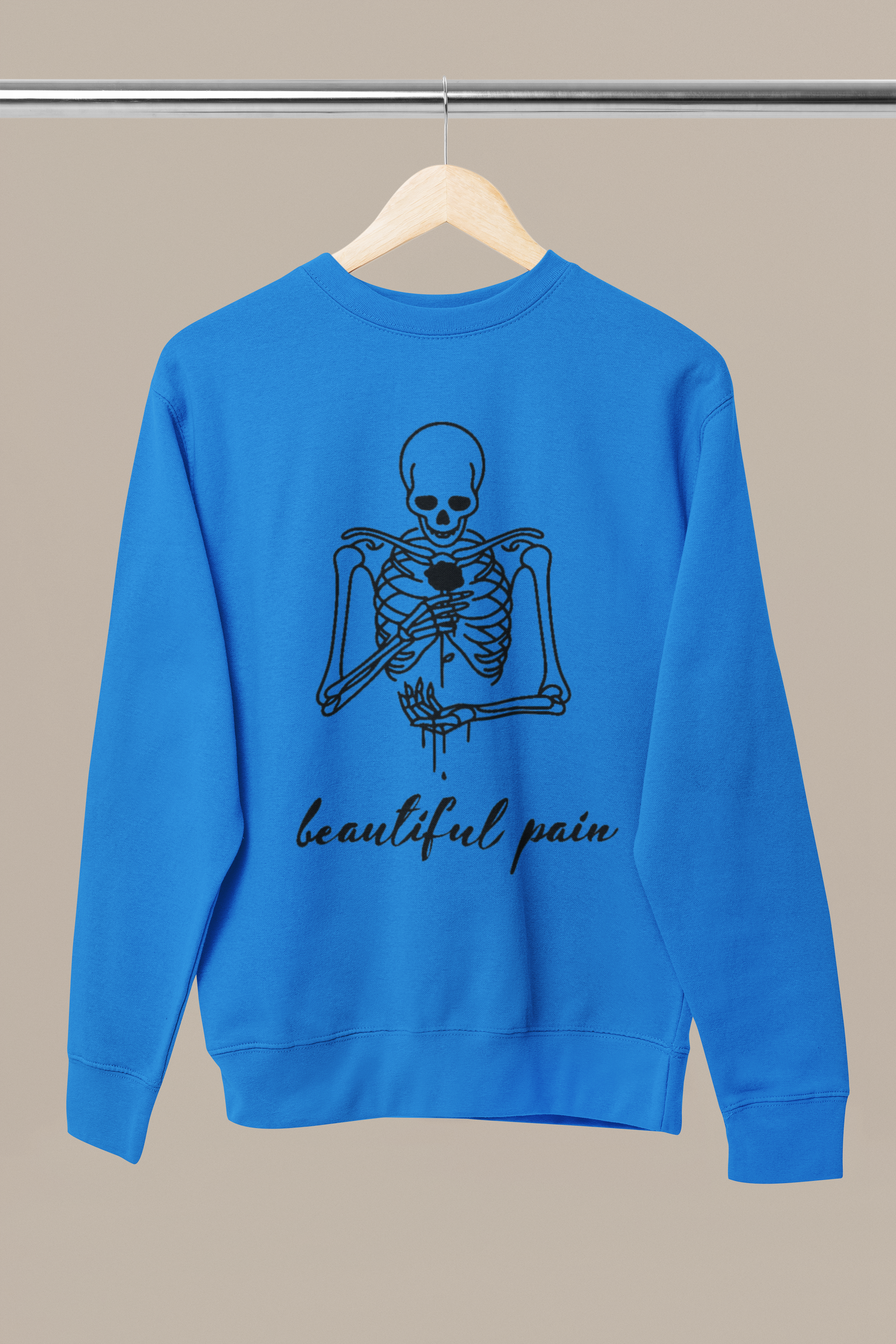 beautiful pain printed Sweatshirt, gift Sweatshirt, emotions Sweatshirt