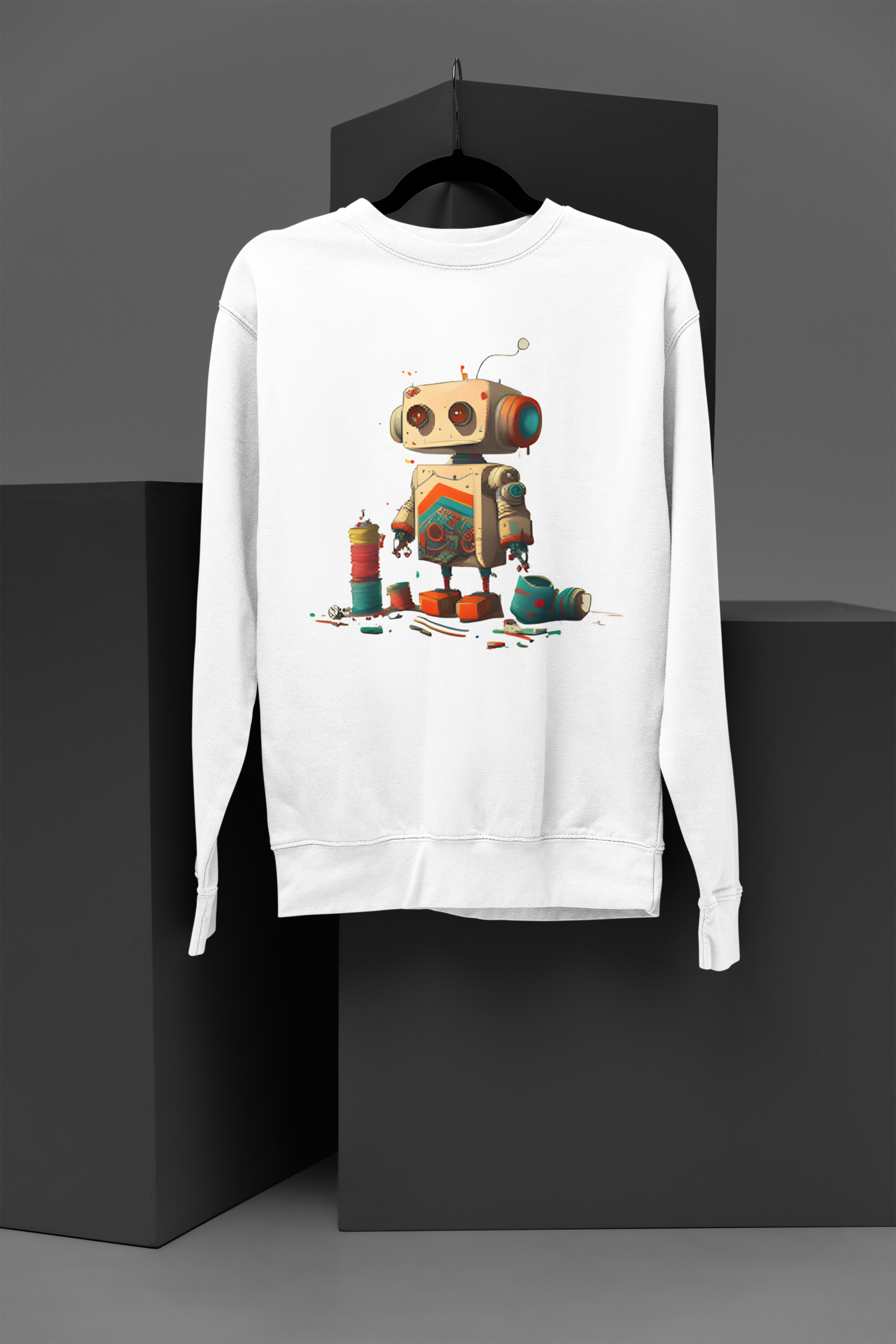 Little robot Sweatshirt, gift Sweatshirt, emotions Sweatshirt