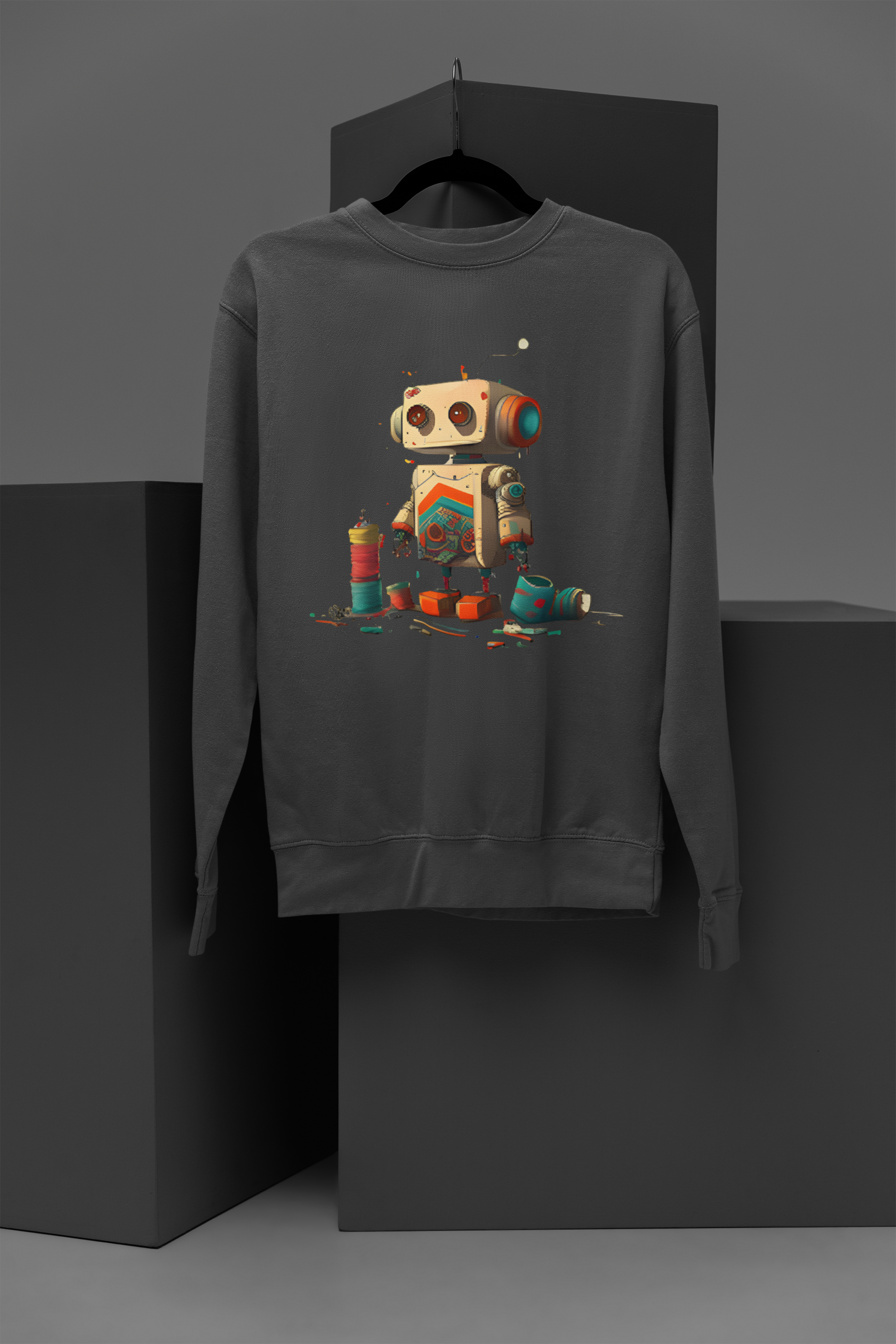 Little robot Sweatshirt, gift Sweatshirt, emotions Sweatshirt