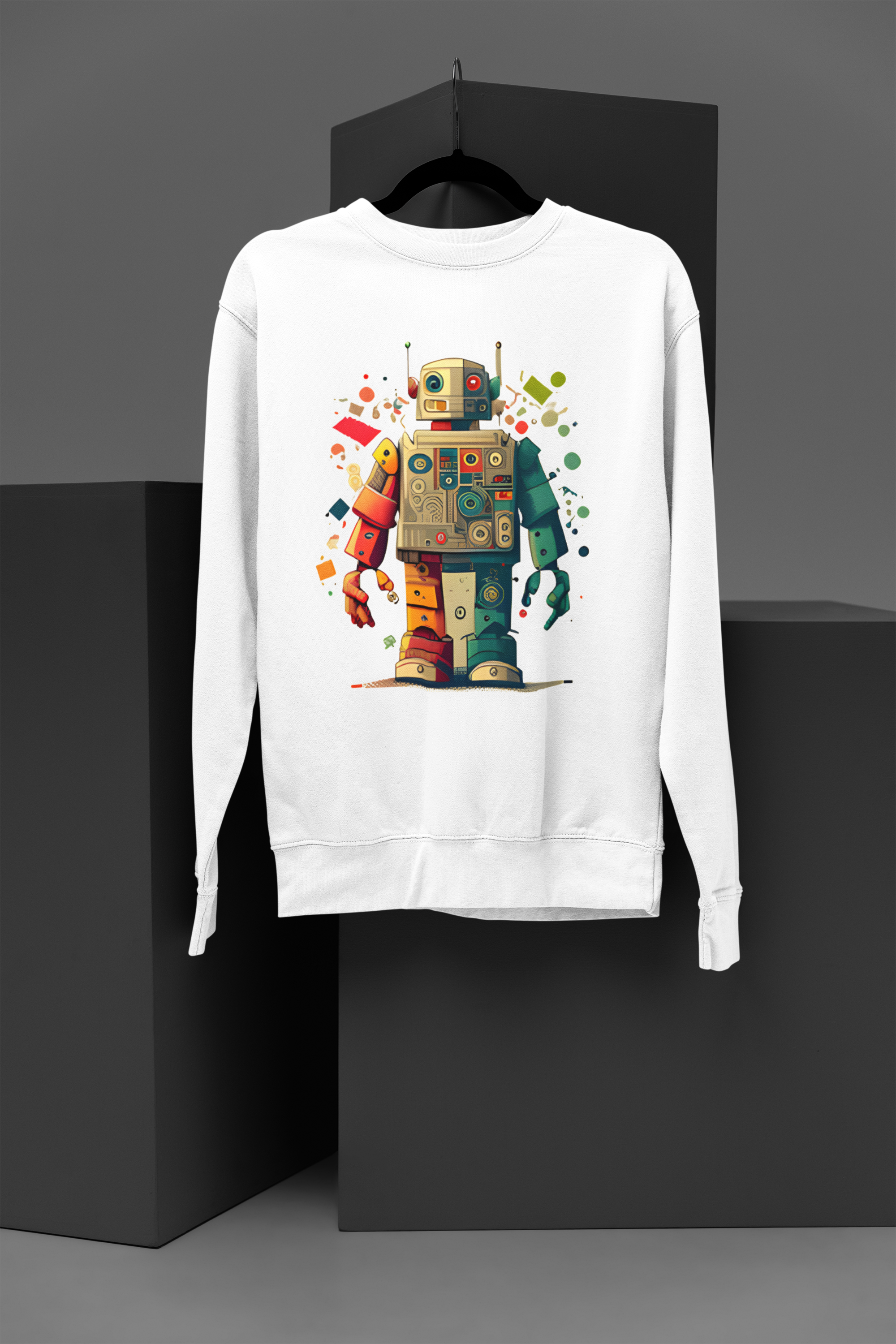 good and evil robot Sweatshirt, gift Sweatshirt, emotions Sweatshirt