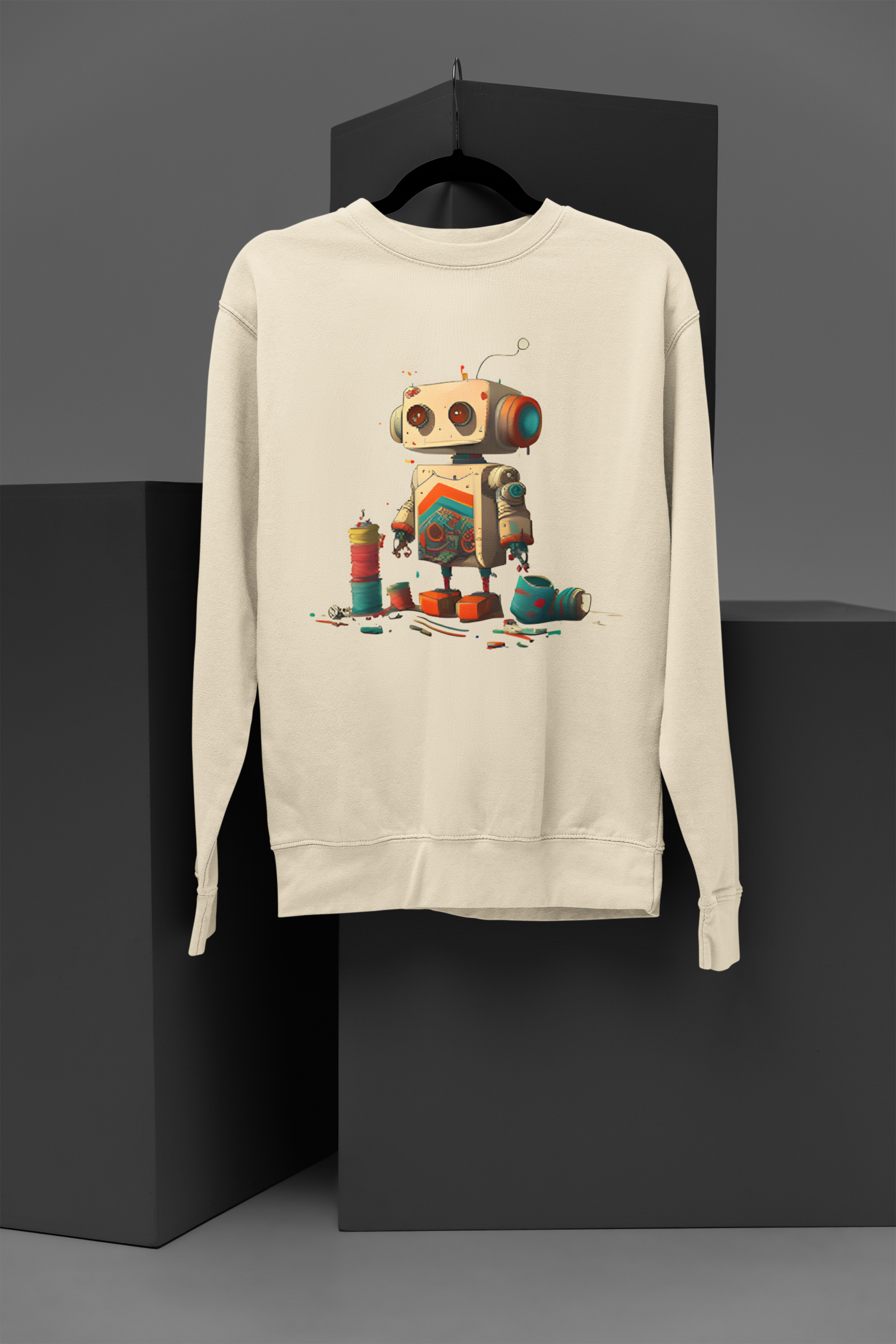 Little robot Sweatshirt, gift Sweatshirt, emotions Sweatshirt