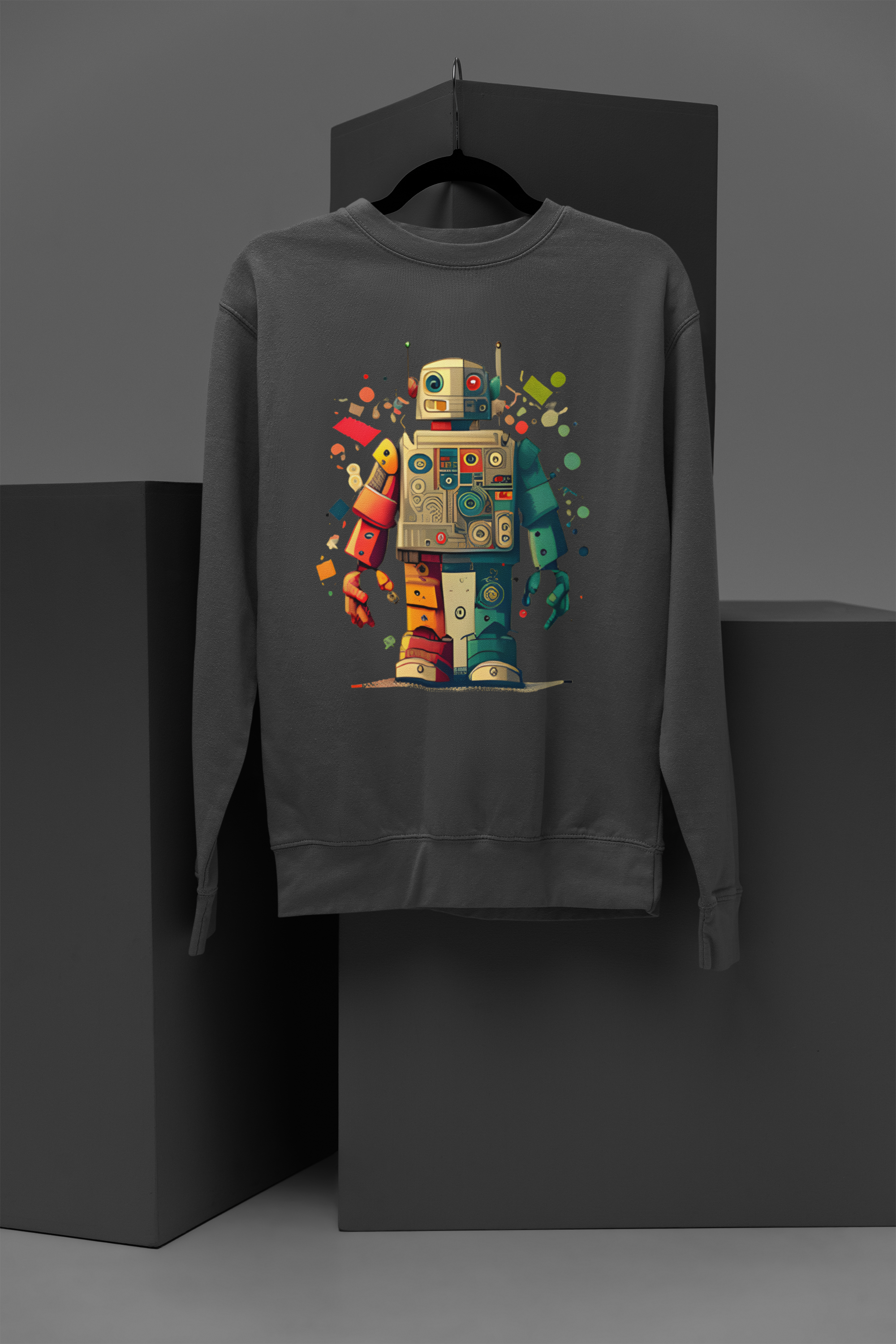 good and evil robot Sweatshirt, gift Sweatshirt, emotions Sweatshirt