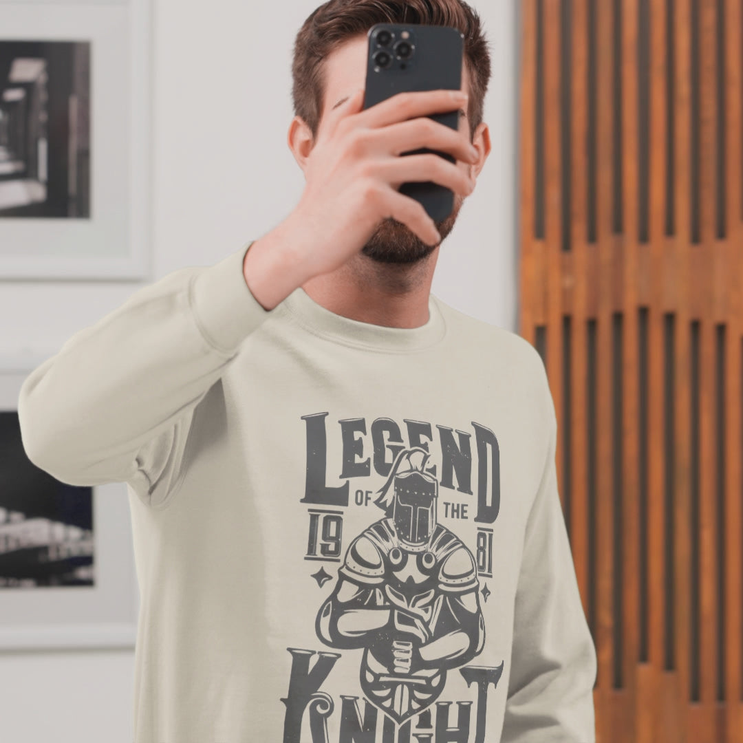 Sweatshirt Legend knight, gift Sweatshirt, emotions Sweatshirt