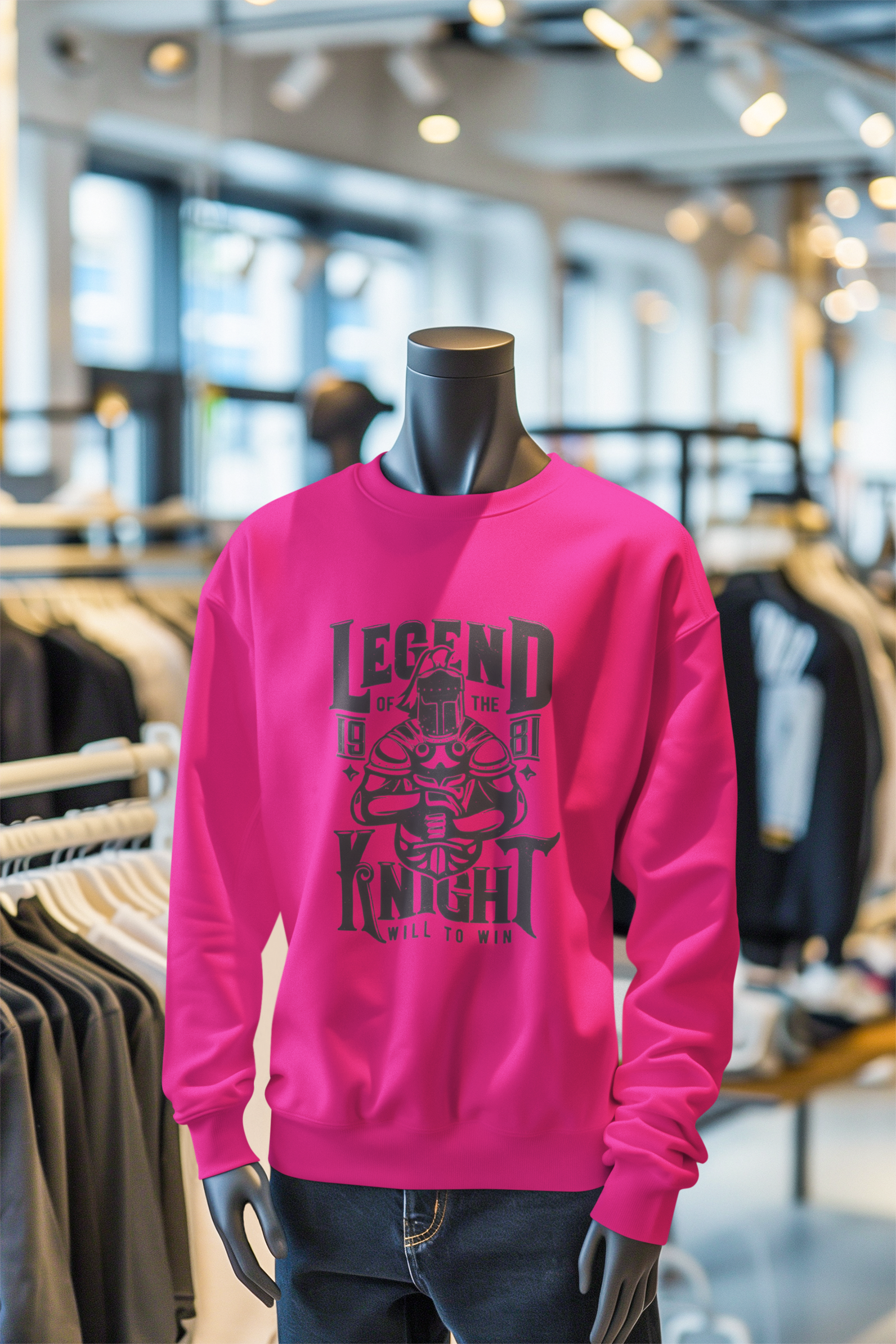 Sweatshirt Legend knight, gift Sweatshirt, emotions Sweatshirt