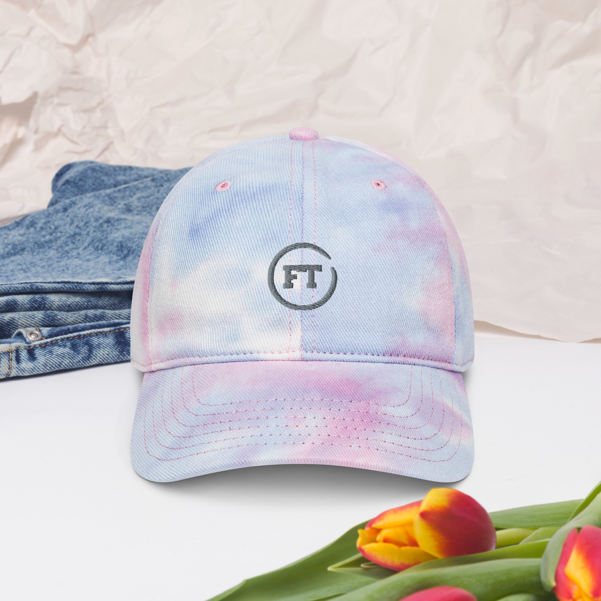 Tie dye hat with logo FabulTrend