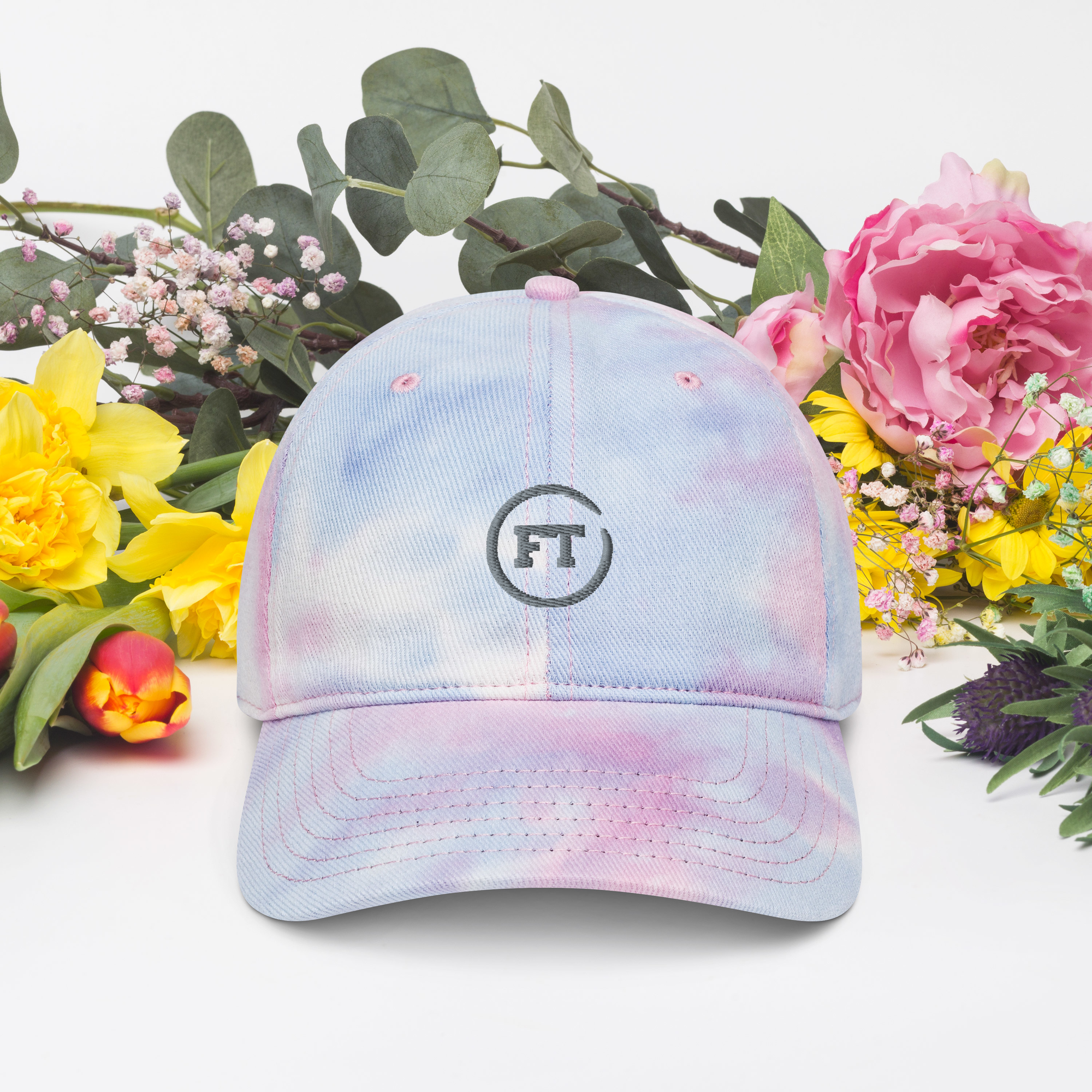 Tie dye hat with logo FabulTrend