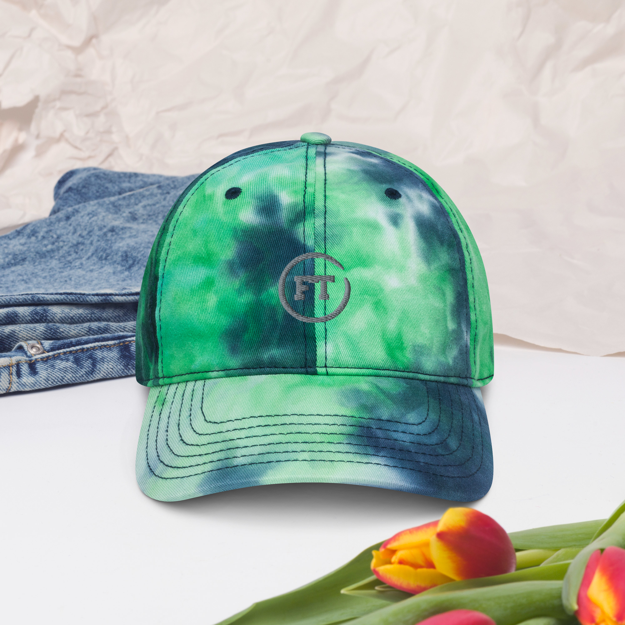 Tie dye hat with logo FabulTrend