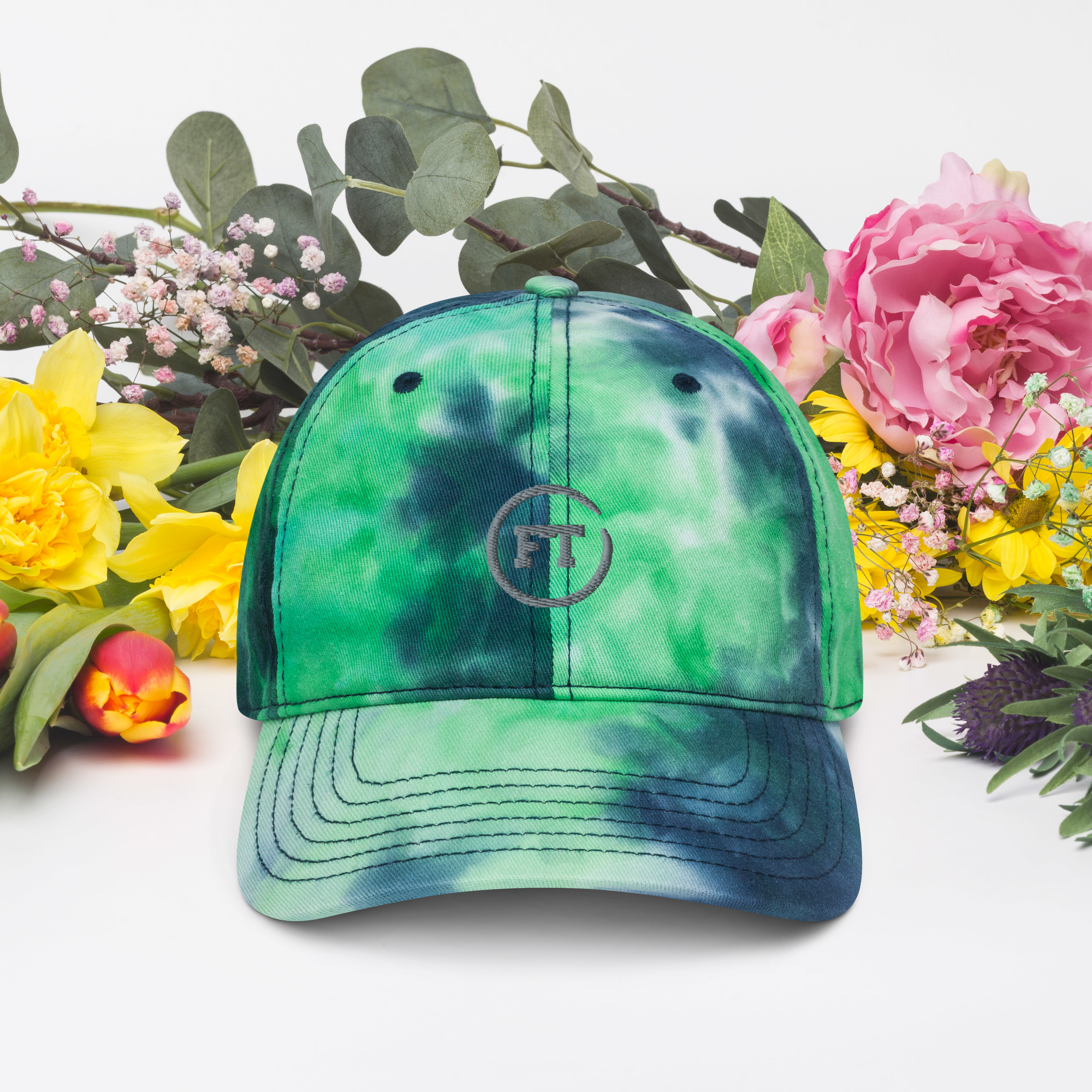 Tie dye hat with logo FabulTrend