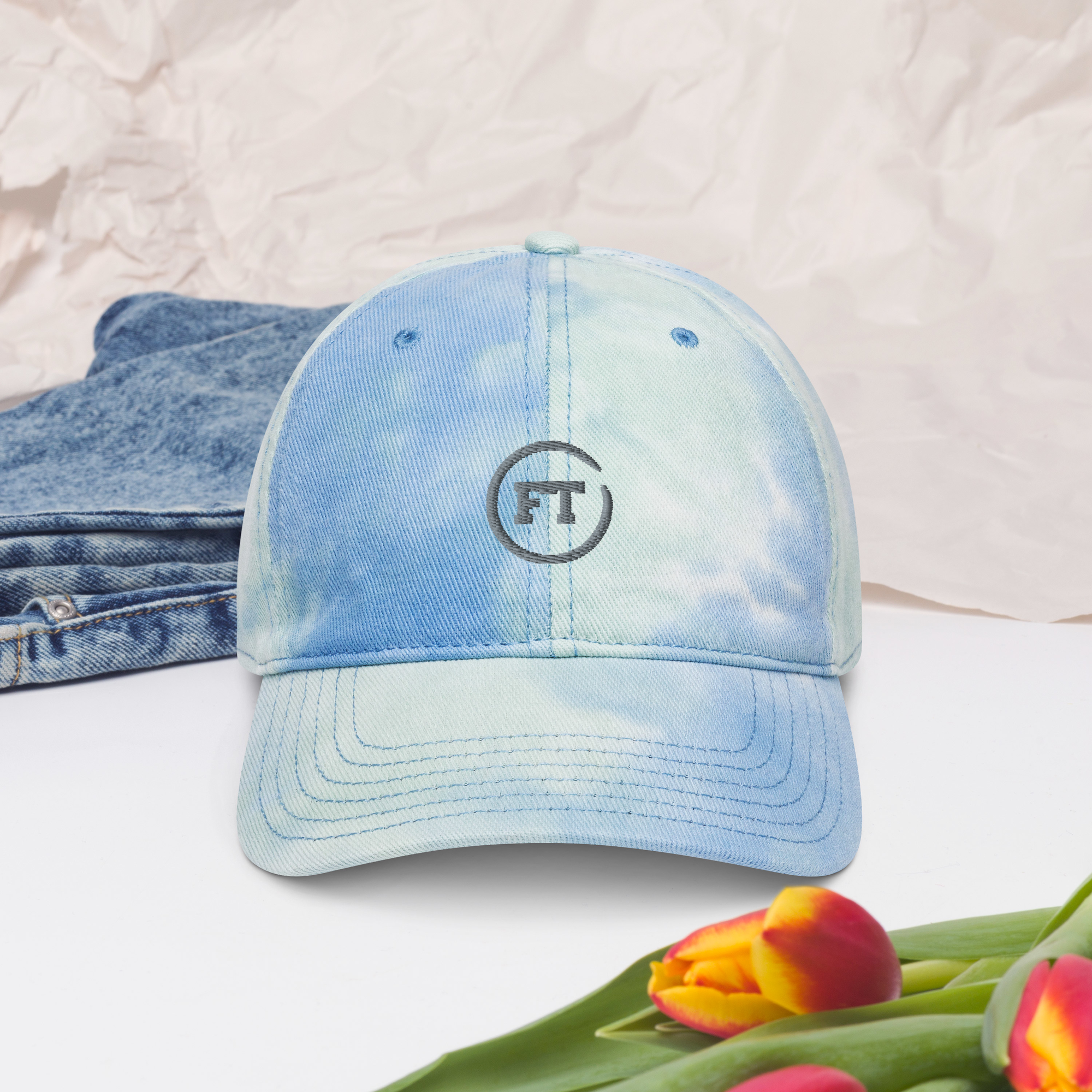 Tie dye hat with logo FabulTrend