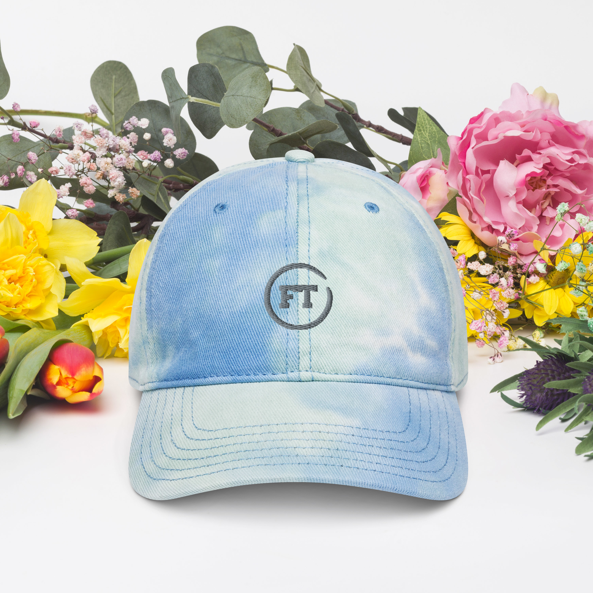 Tie dye hat with logo FabulTrend