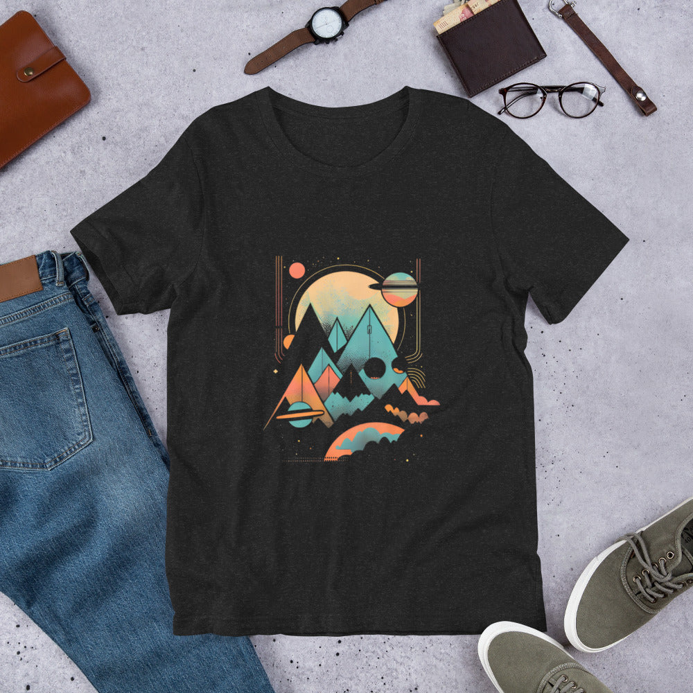 t-shirt universe mountains