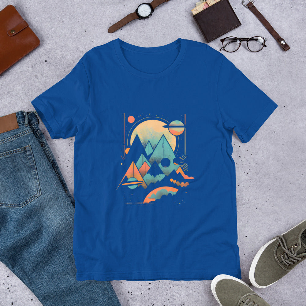 t-shirt universe mountains