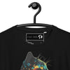Organic cotton unisex t-shirt with cat print - FabulTrend